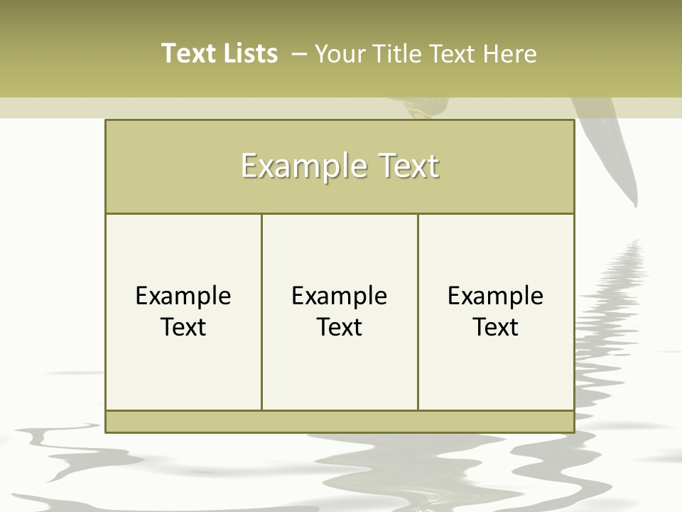 Drop Food Leaves PowerPoint Template