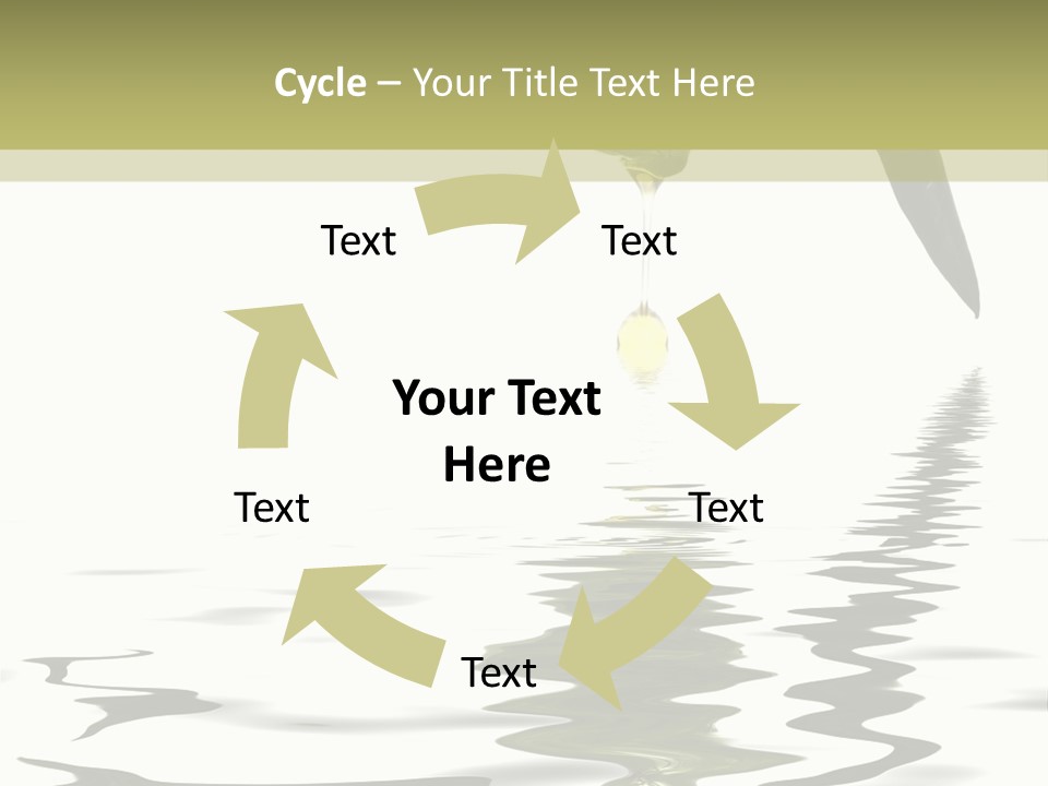 Drop Food Leaves PowerPoint Template