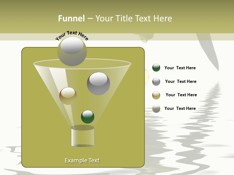 Drop Food Leaves PowerPoint Template