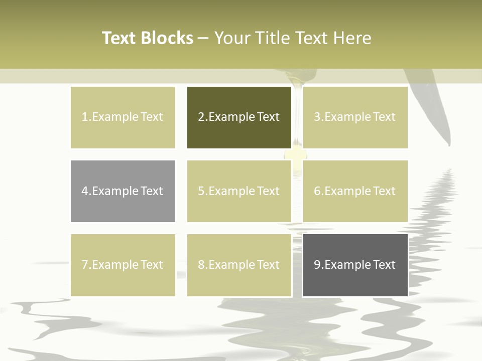 Drop Food Leaves PowerPoint Template