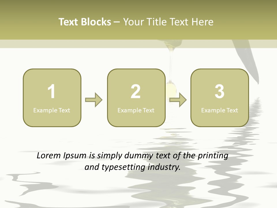Drop Food Leaves PowerPoint Template