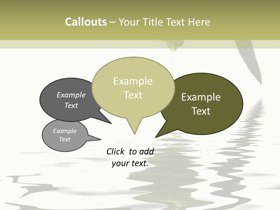 Drop Food Leaves PowerPoint Template