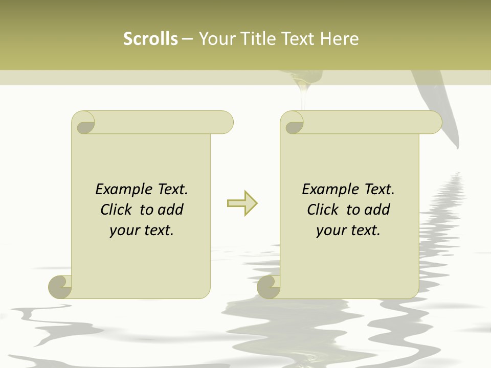 Drop Food Leaves PowerPoint Template
