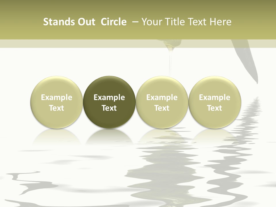 Drop Food Leaves PowerPoint Template