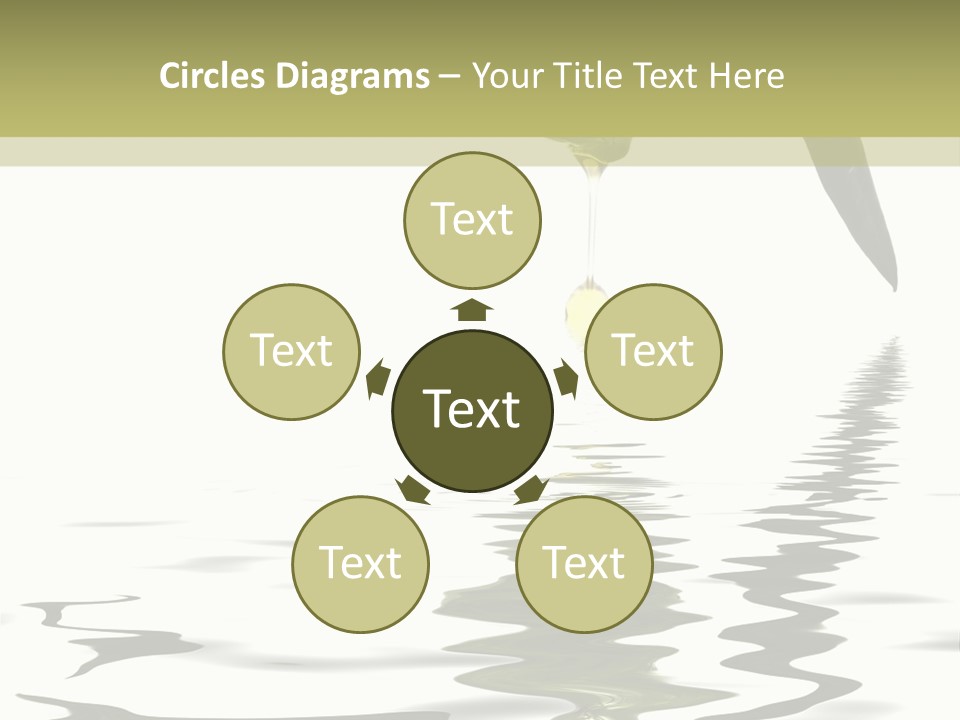 Drop Food Leaves PowerPoint Template