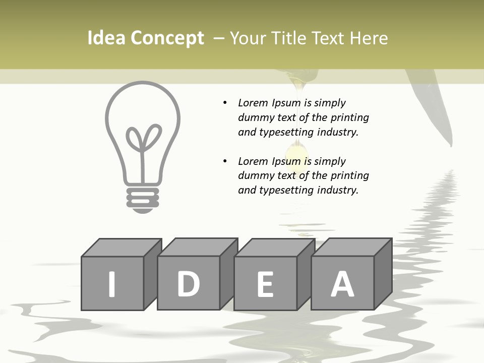 Drop Food Leaves PowerPoint Template