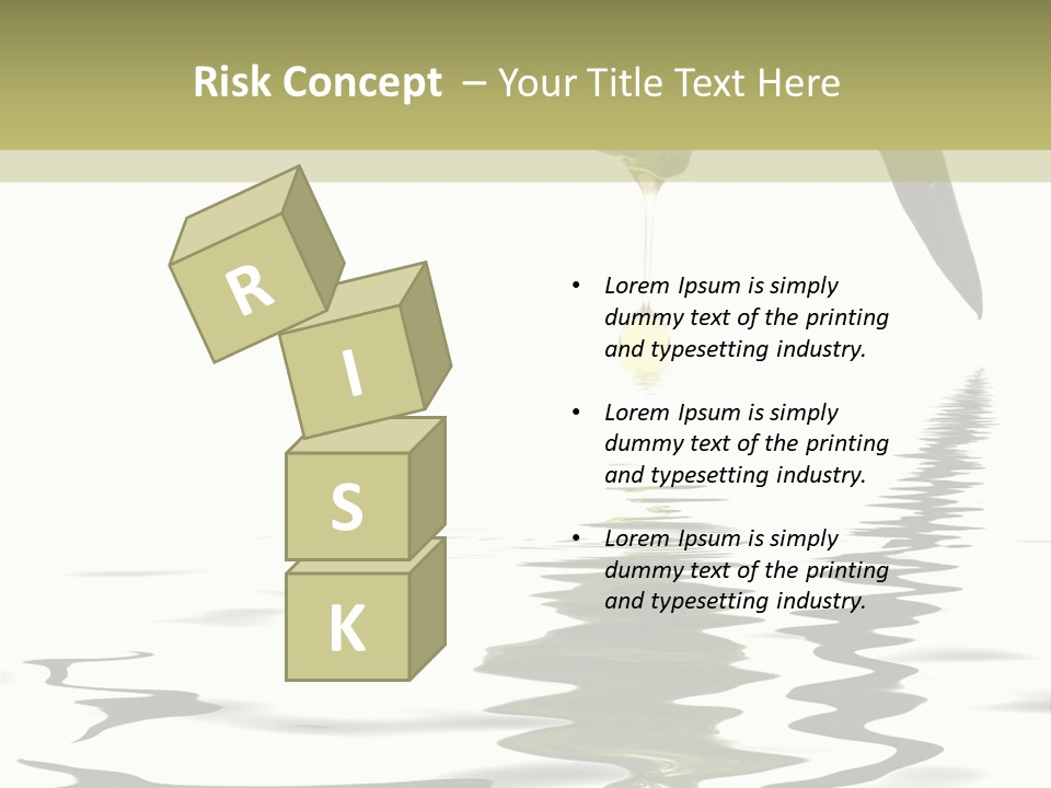 Drop Food Leaves PowerPoint Template