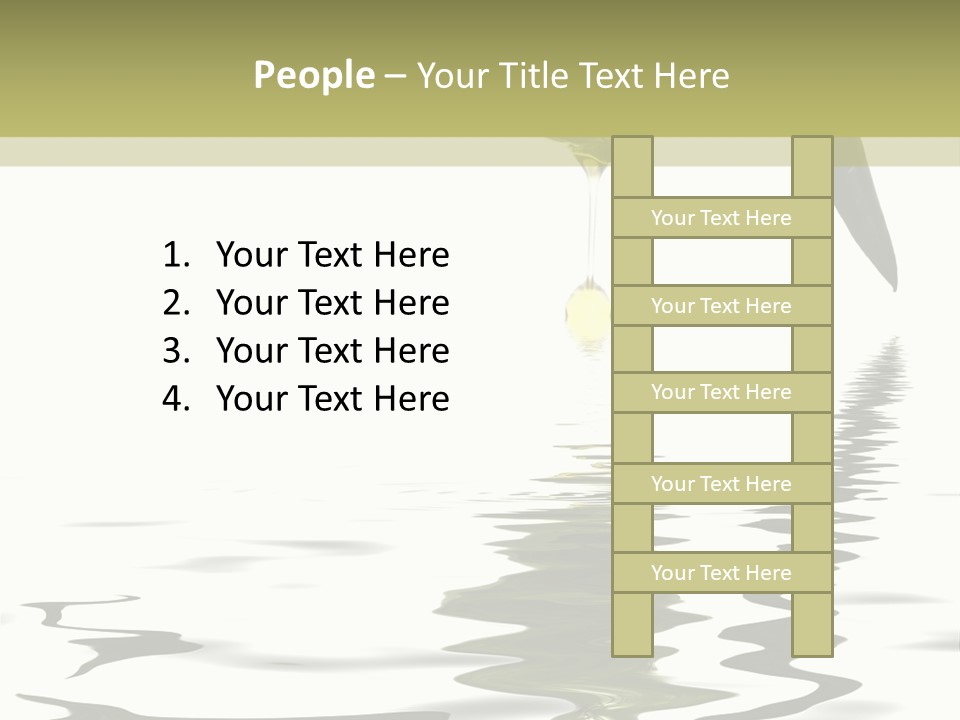 Drop Food Leaves PowerPoint Template