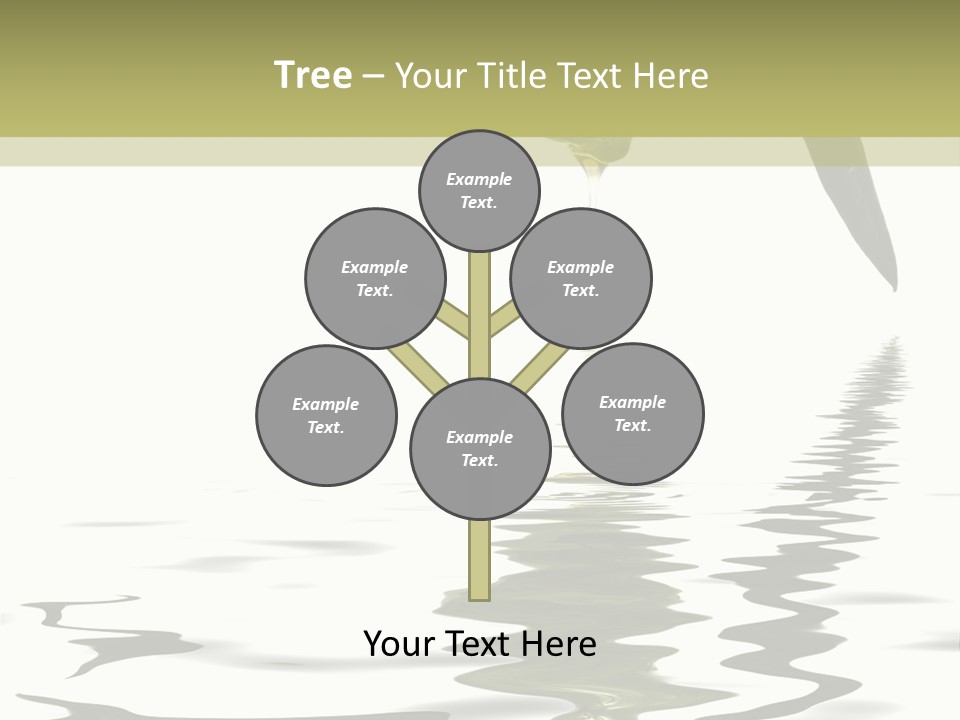 Drop Food Leaves PowerPoint Template