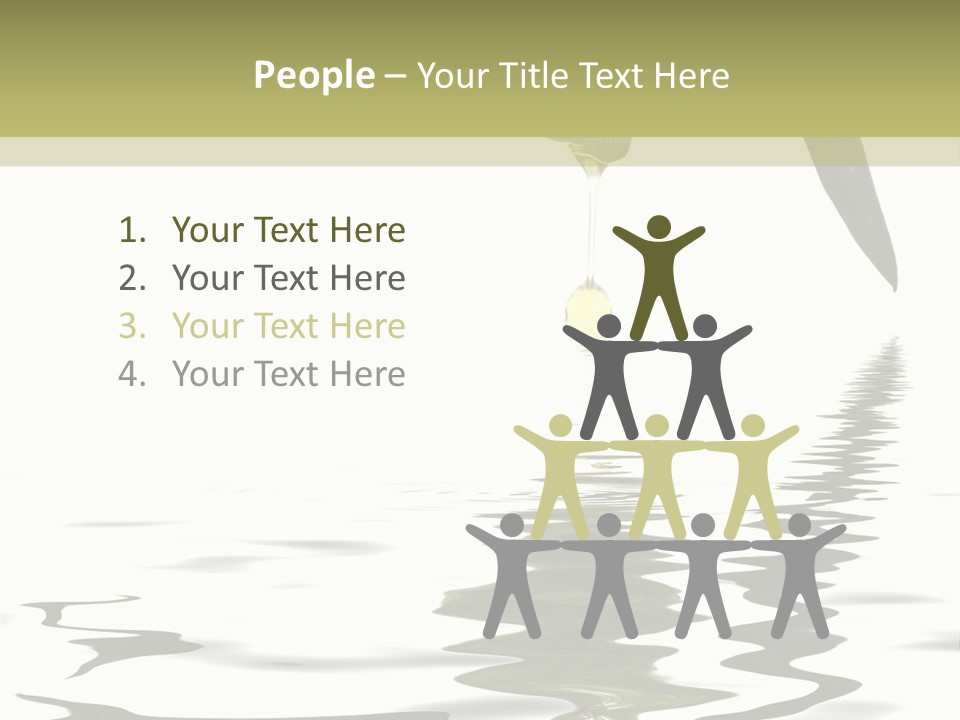 Drop Food Leaves PowerPoint Template