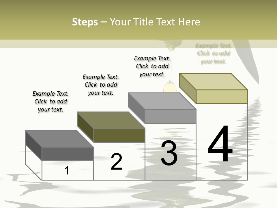 Drop Food Leaves PowerPoint Template