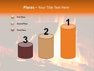 Gas Bonfire Decoration PowerPoint Template