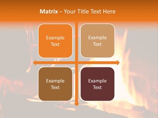 Gas Bonfire Decoration PowerPoint Template