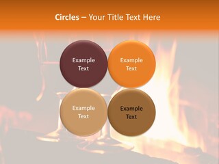 Gas Bonfire Decoration PowerPoint Template