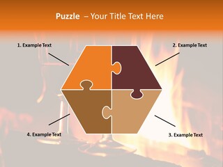 Gas Bonfire Decoration PowerPoint Template