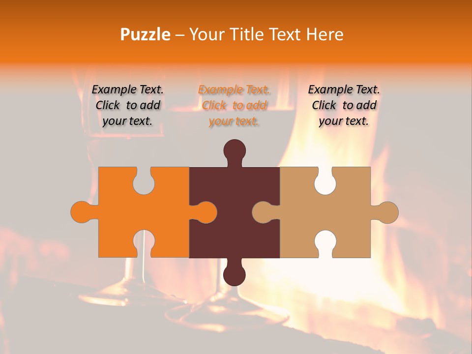 Gas Bonfire Decoration PowerPoint Template