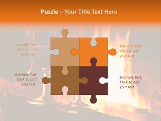 Gas Bonfire Decoration PowerPoint Template