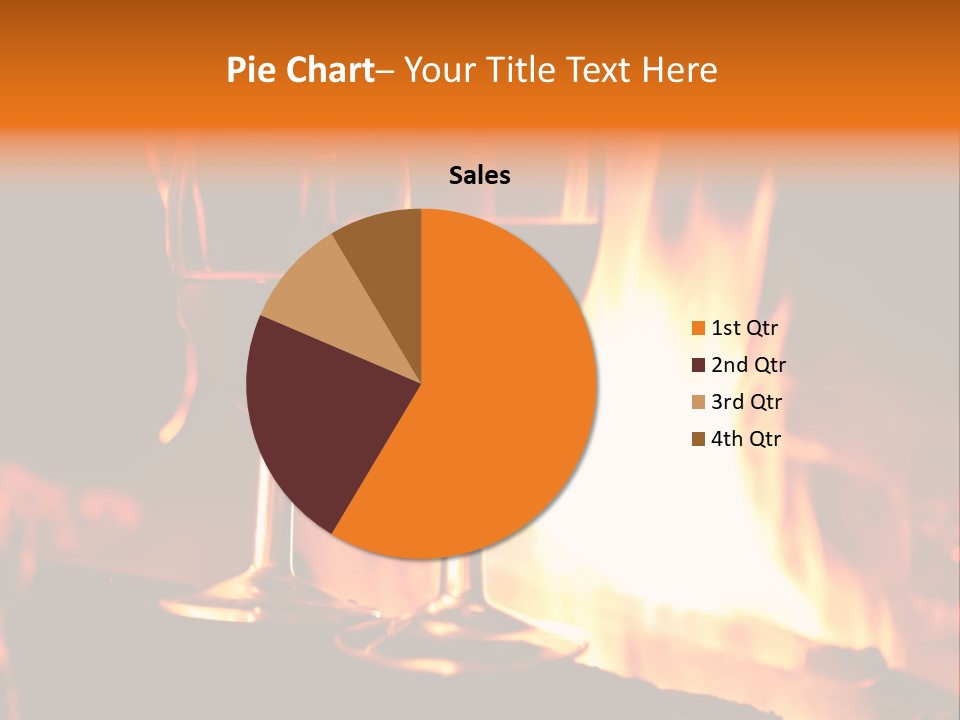 Gas Bonfire Decoration PowerPoint Template