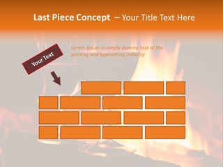 Gas Bonfire Decoration PowerPoint Template