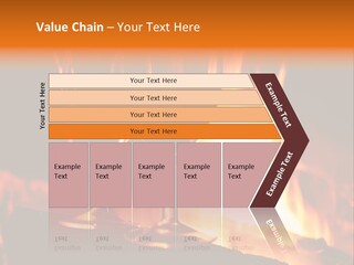 Gas Bonfire Decoration PowerPoint Template