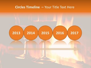 Gas Bonfire Decoration PowerPoint Template