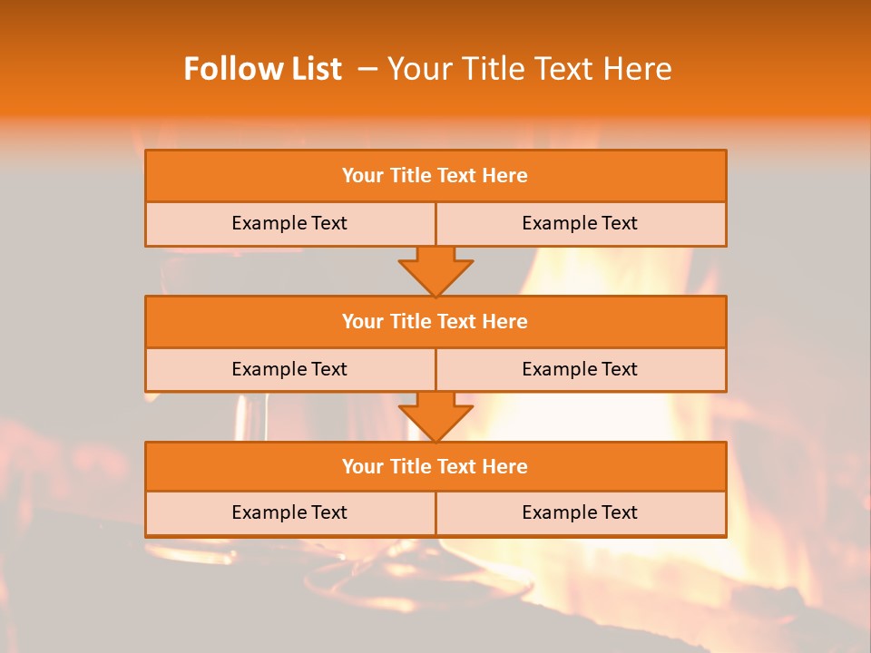 Gas Bonfire Decoration PowerPoint Template