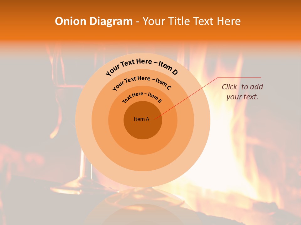 Gas Bonfire Decoration PowerPoint Template
