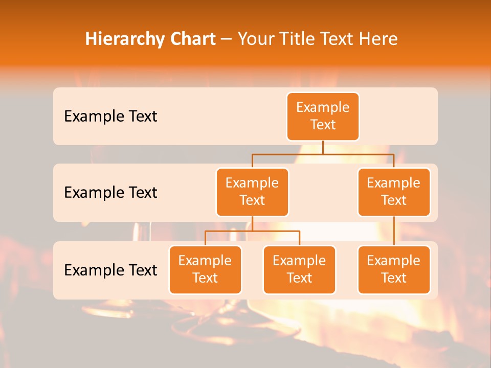 Gas Bonfire Decoration PowerPoint Template