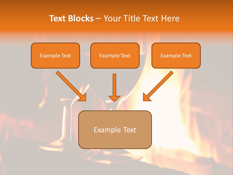 Gas Bonfire Decoration PowerPoint Template