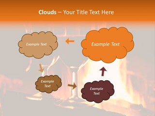 Gas Bonfire Decoration PowerPoint Template