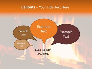 Gas Bonfire Decoration PowerPoint Template