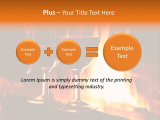 Gas Bonfire Decoration PowerPoint Template