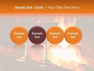 Gas Bonfire Decoration PowerPoint Template