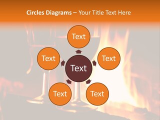 Gas Bonfire Decoration PowerPoint Template
