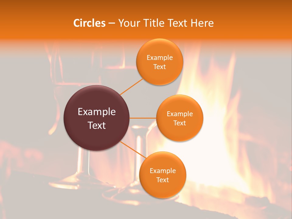 Gas Bonfire Decoration PowerPoint Template