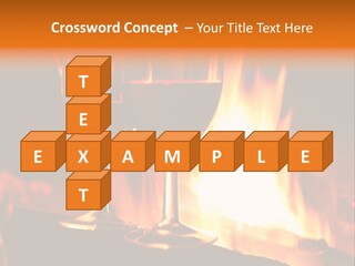 Gas Bonfire Decoration PowerPoint Template