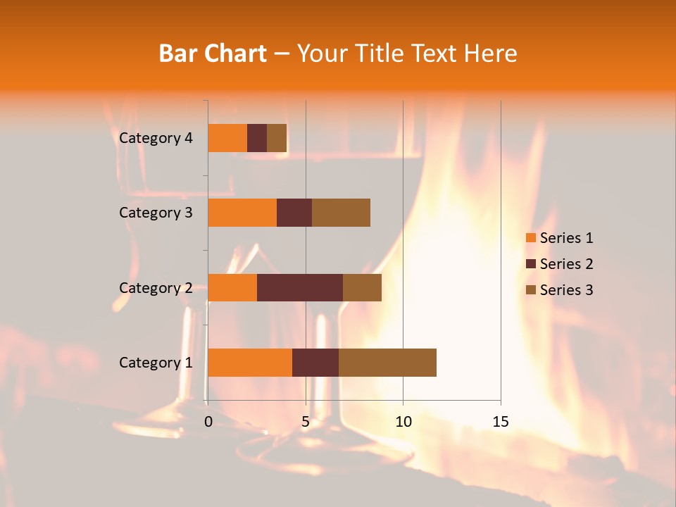 Gas Bonfire Decoration PowerPoint Template