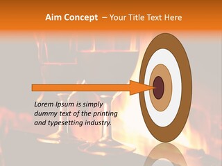 Gas Bonfire Decoration PowerPoint Template