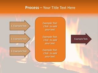 Gas Bonfire Decoration PowerPoint Template