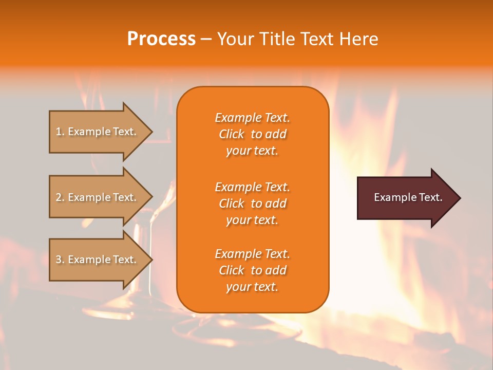 Gas Bonfire Decoration PowerPoint Template