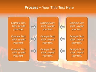 Gas Bonfire Decoration PowerPoint Template