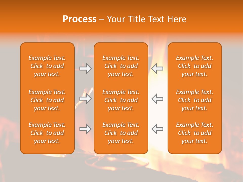 Gas Bonfire Decoration PowerPoint Template