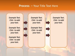 Gas Bonfire Decoration PowerPoint Template
