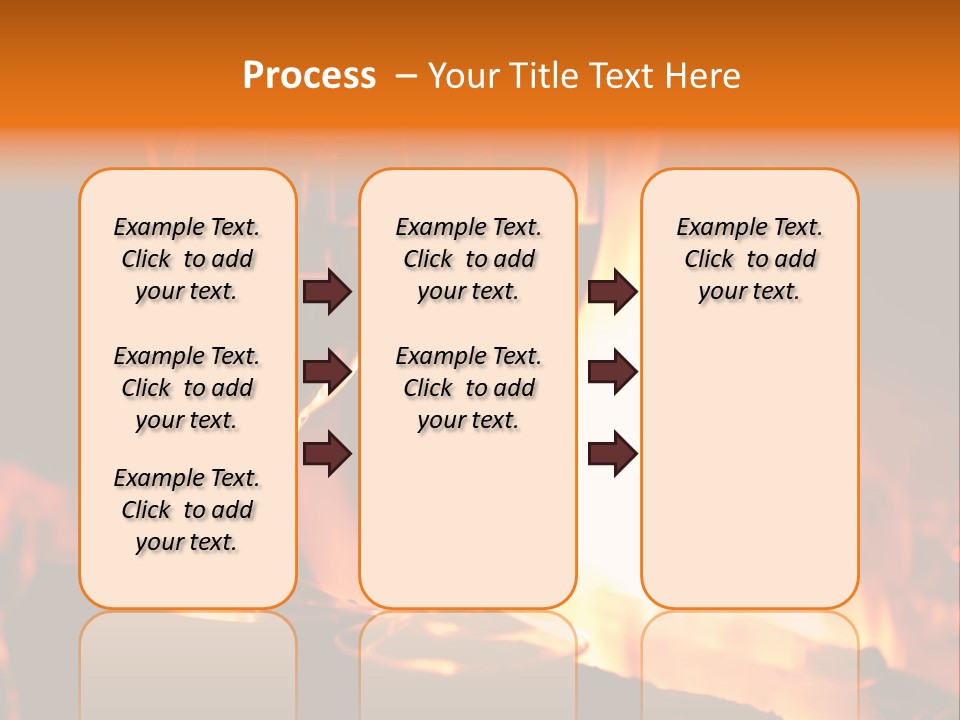 Gas Bonfire Decoration PowerPoint Template