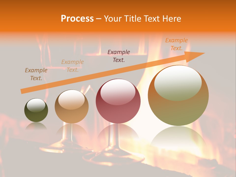 Gas Bonfire Decoration PowerPoint Template