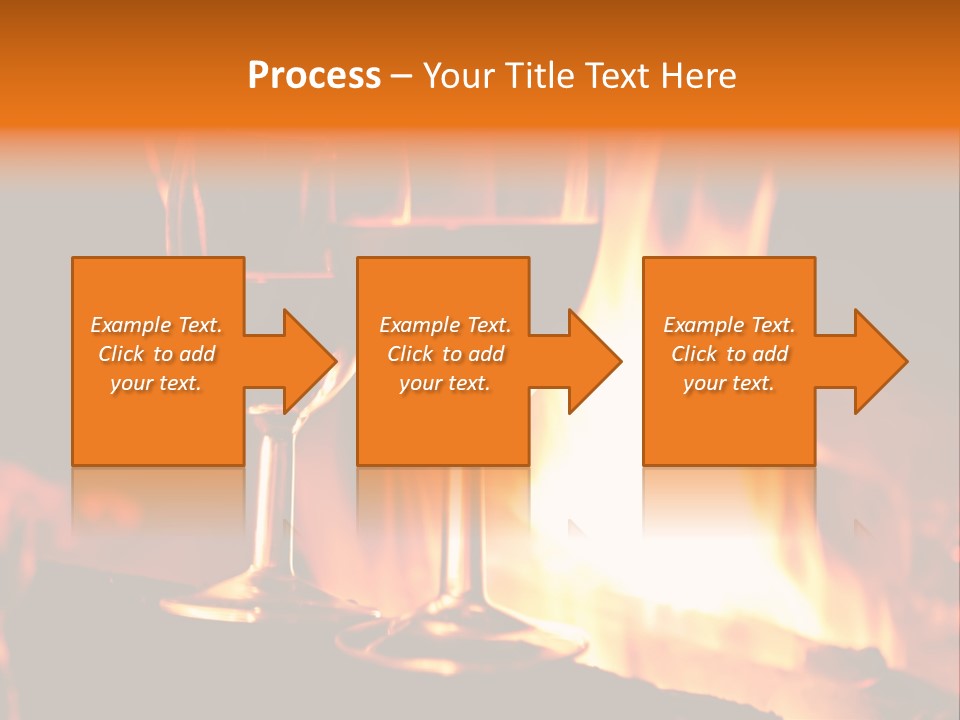 Gas Bonfire Decoration PowerPoint Template