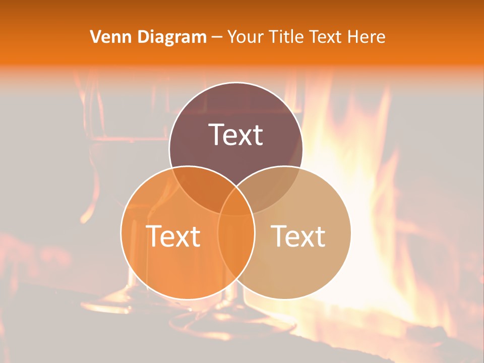Gas Bonfire Decoration PowerPoint Template