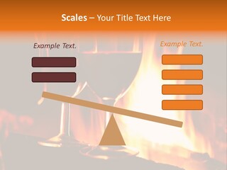 Gas Bonfire Decoration PowerPoint Template