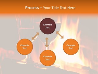 Gas Bonfire Decoration PowerPoint Template