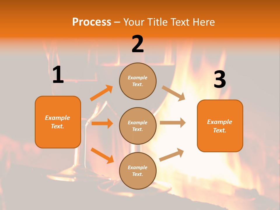 Gas Bonfire Decoration PowerPoint Template